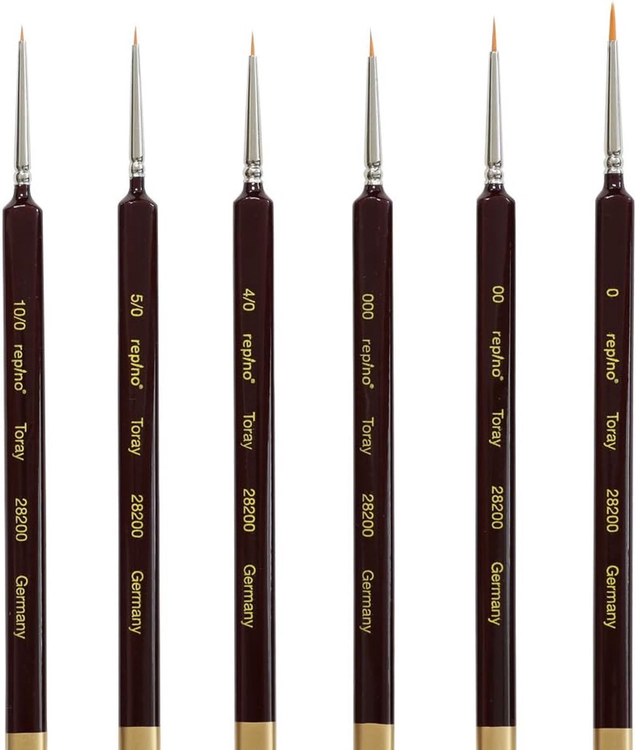 Set Fijne Penselen Toray Synthetisch Haar - Modelbouw, Acryl, Aquarel