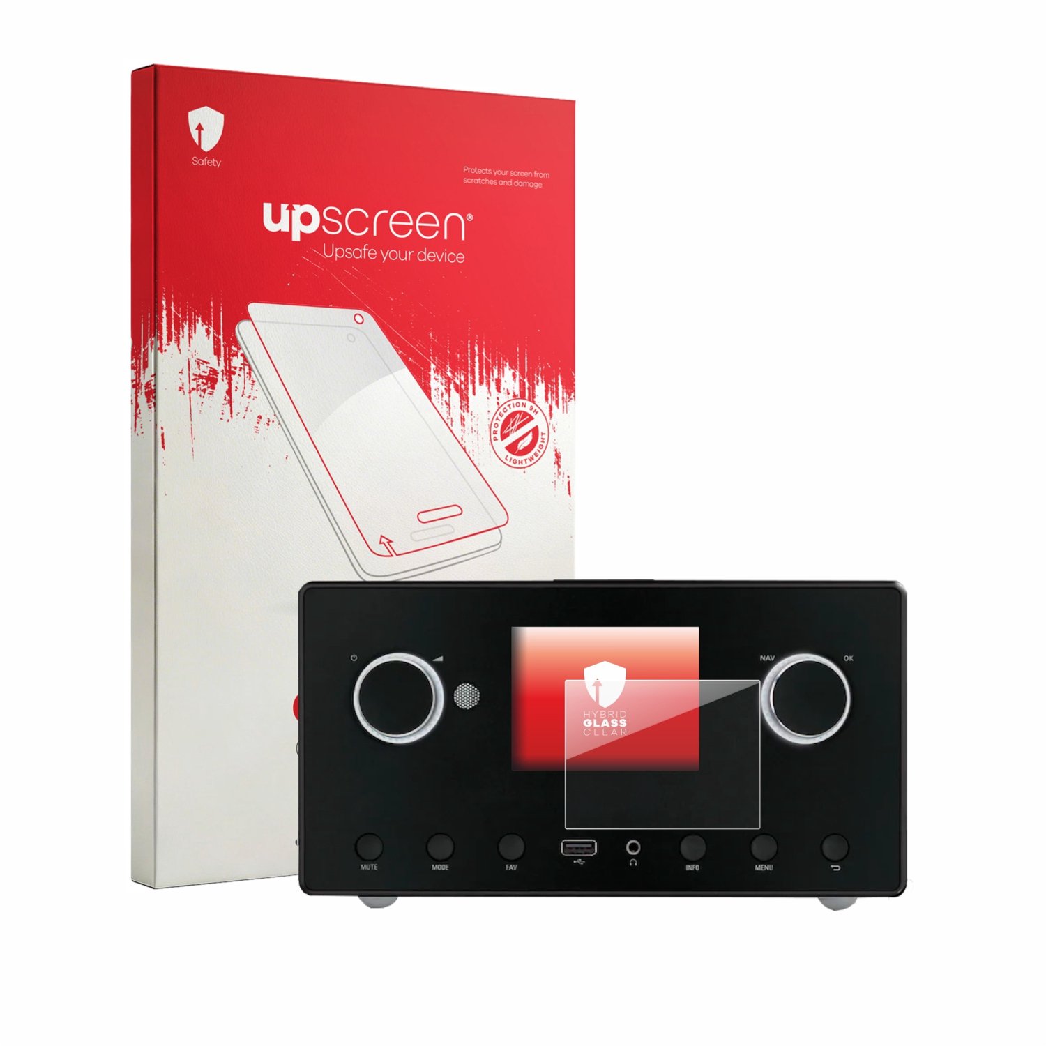 upscreen - Screenprotector voor MEDION LIFE P85444 Gen 2 - Folie Beschermfolie Beschermglas transparant