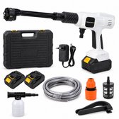 Truskore Hogedrukreiniger - Draadloze Hogedrukreiniger - Hogedrukspuit Auto & Terras - 2x 1500 mAh Accu - Met Opbergkoffer - Compact & Krachtig