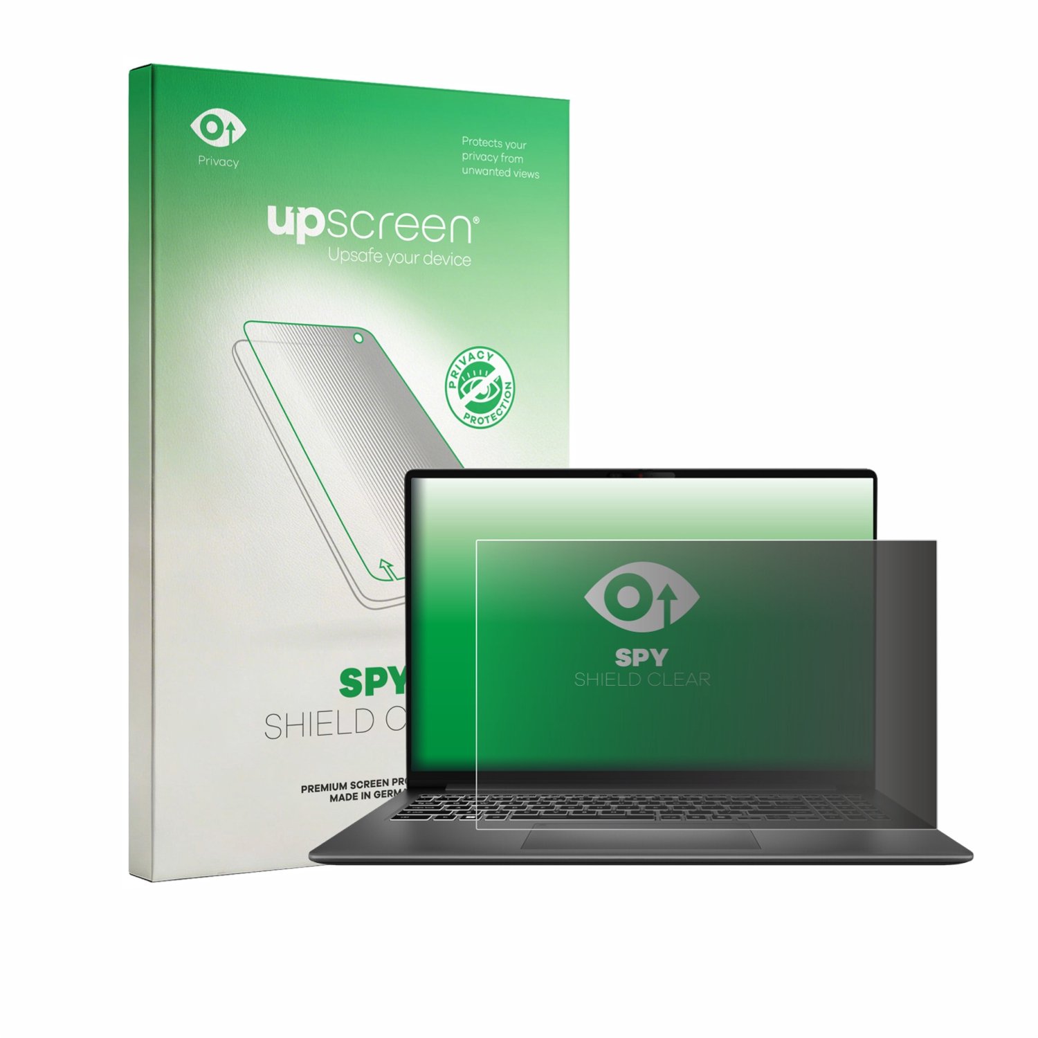 upscreen - privacy screenprotector voor MSI Modern 16S AI - Folie Beschermfolie Blauwlichtfilter