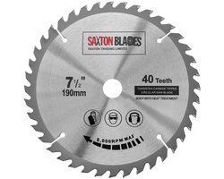 Saxton TCT Zaagblad 190mm x 20mm 40T voor Hout