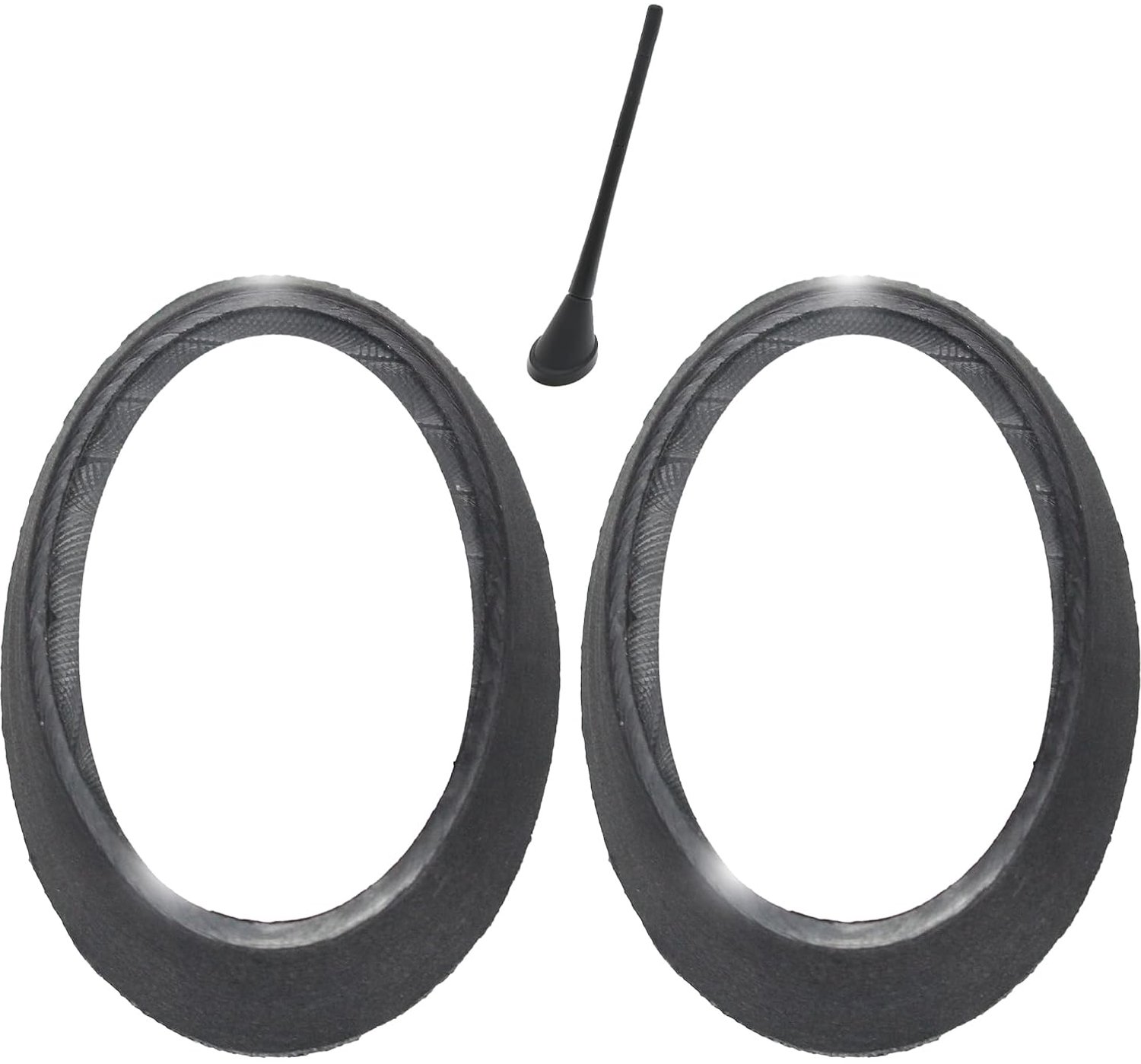 dakantenne-basisafdichtingen 2 stuks - rubber - universele pasvorm - betrouwbare afdichting - Vemera