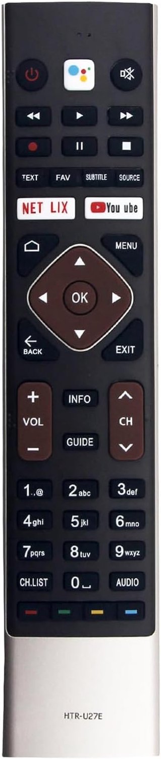 IR afstandsbediening HTR-U27E - vervangend - geschikt voor Haier TV modellen - eenvoudig in gebruik - Vemera