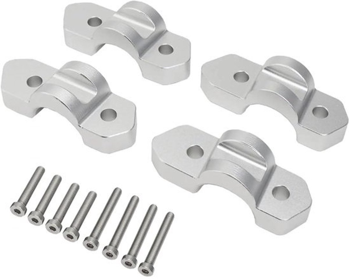 Motorfiets Stuurverhogers - Stuur Riser Kit - Comfortabeler Rijden - CNC Aluminium - 88 cm Lengte - Zwart