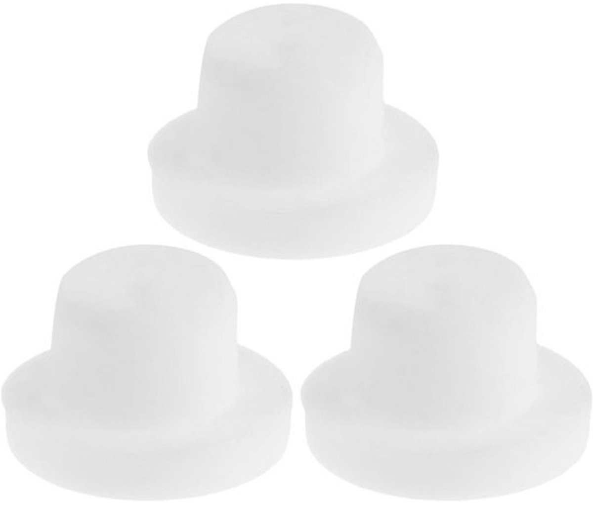 Afvoerpluggen Vrieskist - Lekvrije Stoppers - Koelkast Afdichting - Universele Vervanging - 24x24x15mm - Wit