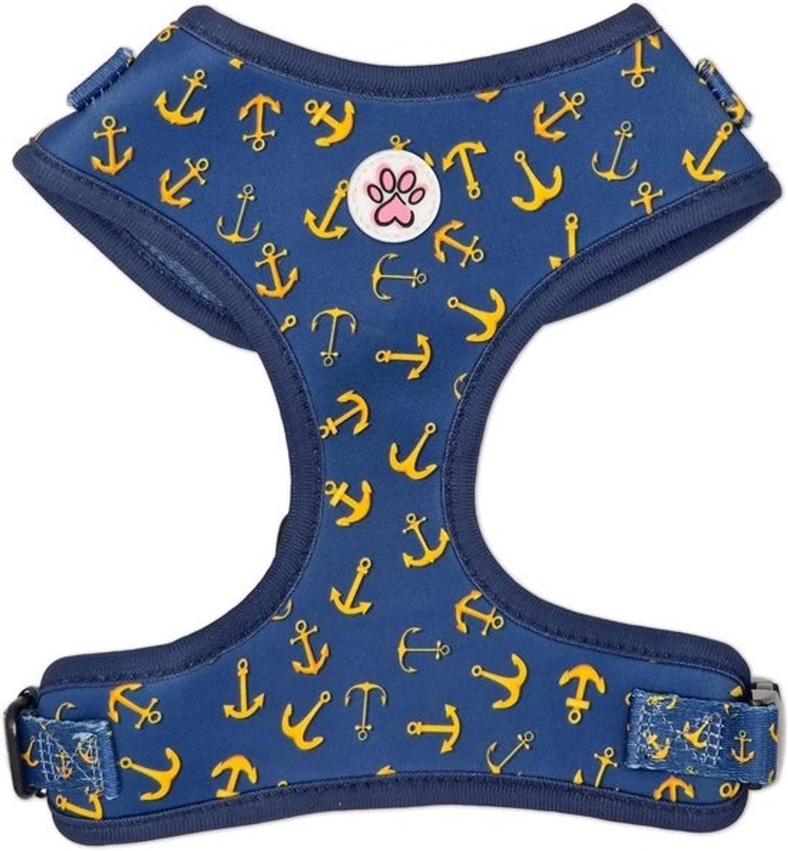 Hondentuigje - Honden Harnas - Comfortabel Wandelen - Metalen Gesp - Maat M - Blauw