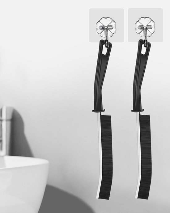 4 stuks spletreinigingsborstel, voegenborstel, multifunctionele voegenreinigingsborstel, voegenreiniger, hoekreinigingsborstel, bevat 3 stuks sponzen voor de keuken — afbeelding 5