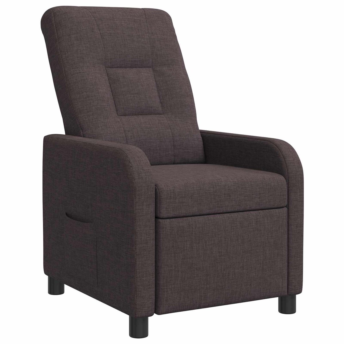 vidaXL Recliner - Donkerbruin - Stof