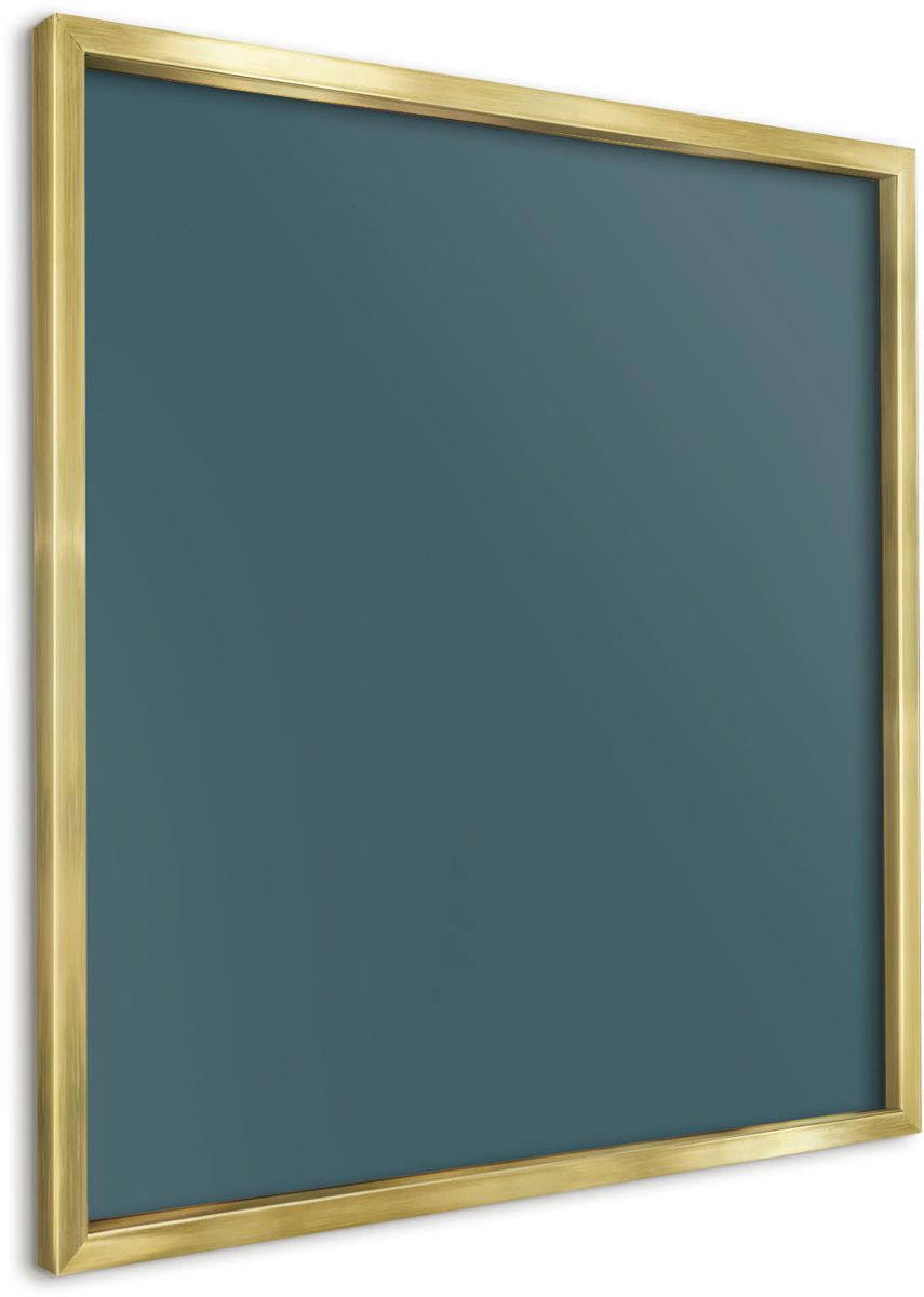 WallMuralia - Magneetbord voor aan de muur - 50x50cm - Magnetisch bord van metaal - Ingelijst magneetbord decoratief Magnetisch bord voor reismagneten -