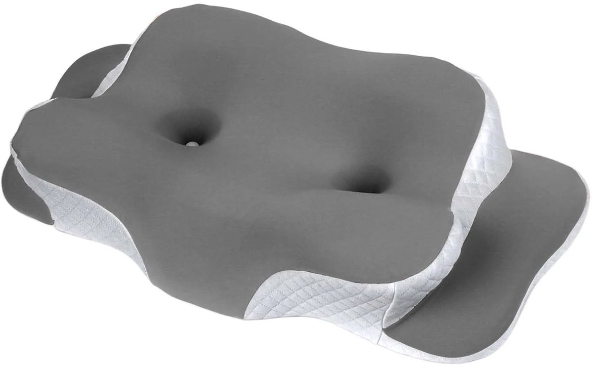 Mosh Stories Ergonomisch Traagschuimkussen – Orthopedisch kussen - Memory Foam - Verkoelende Hoes - Contourkussen Zij/Rugslapers