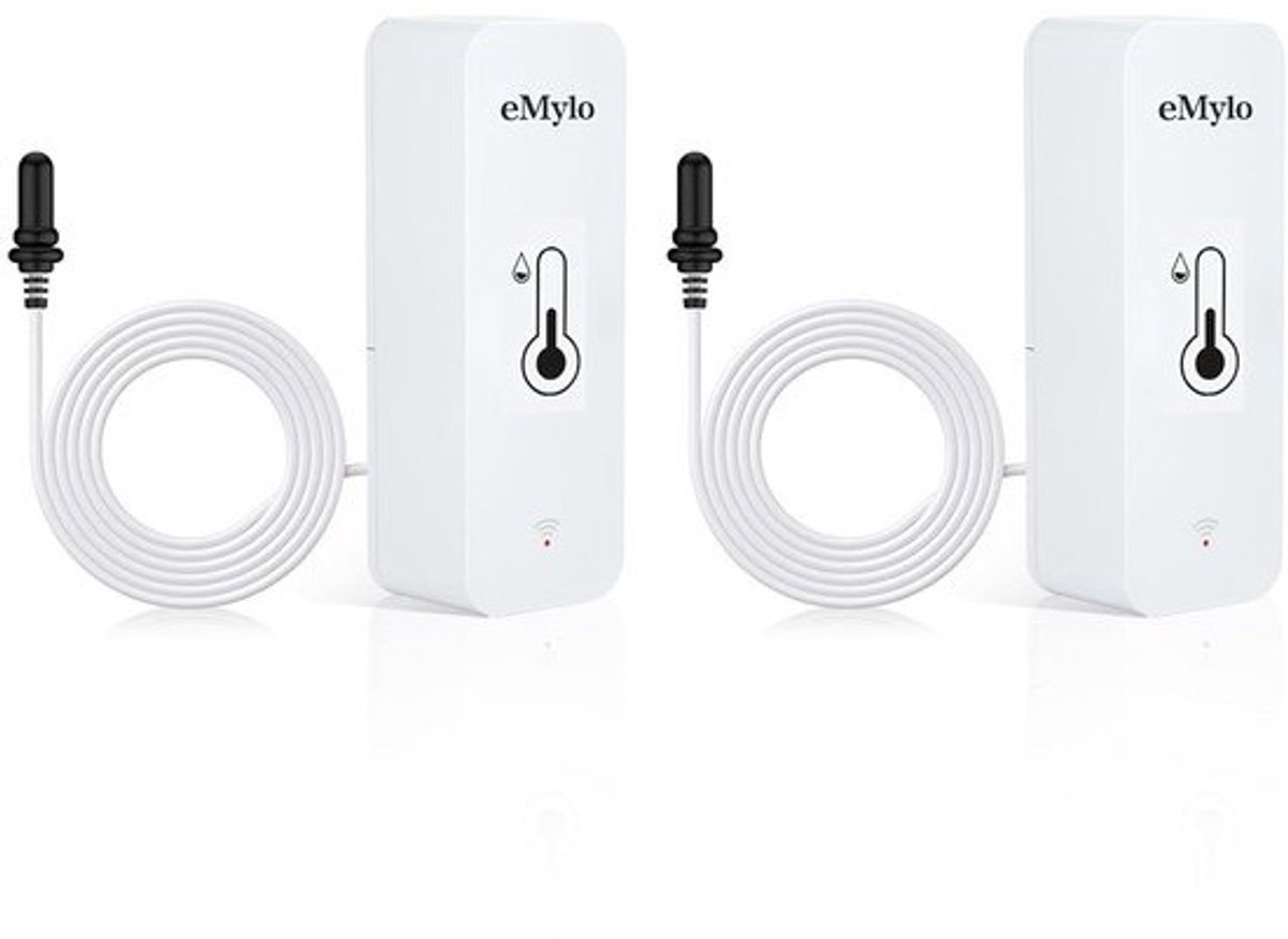 Draadloze Wifi Thermometer met Sensor en Hygrometer voor Koelkast, Binnen & Buiten