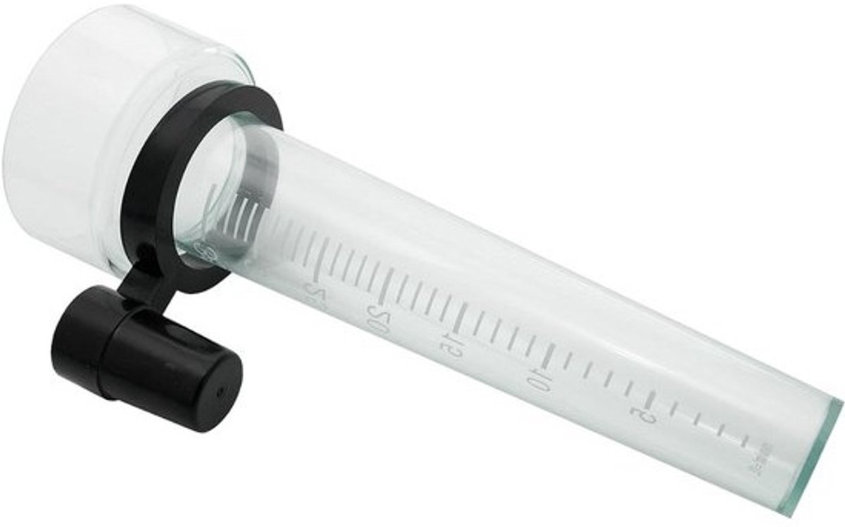 Regenmeter - Wateropvangbak - Buitenmeten - Kunststof houder - 35 mm - Transparant