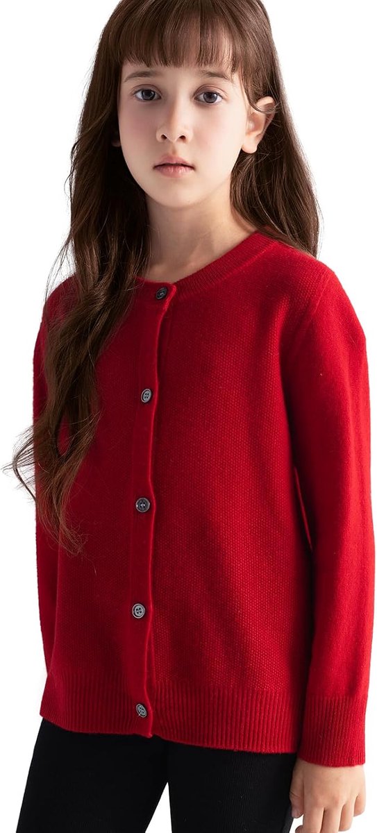 Jongens 100% Merino Wollen Vest 2025 Herfst Winter First-Line Klaar om te dragen Ronde Hals Lange Mouw Naadloos Gebreid Vest