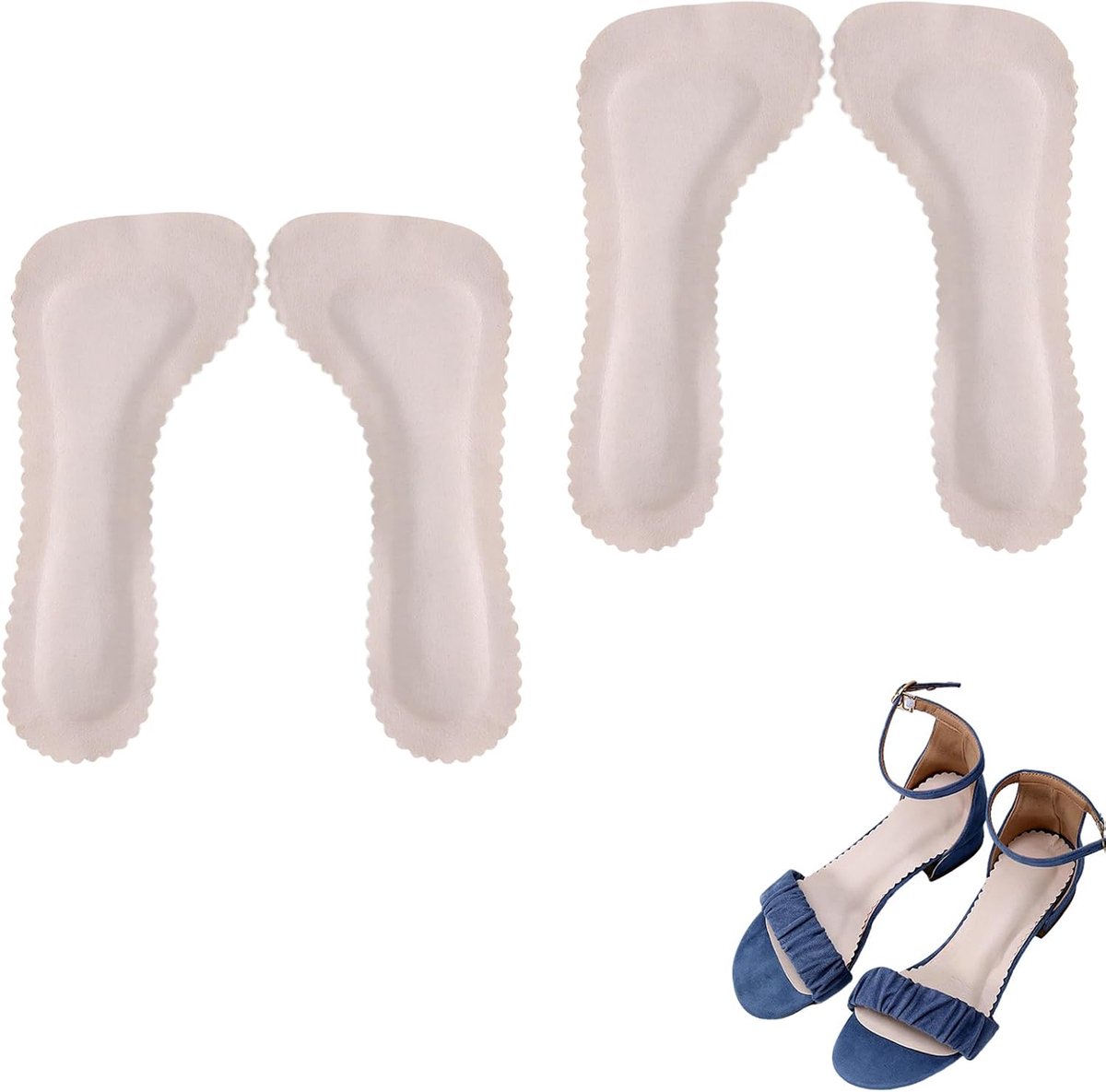 hiel inlegzolen gel dempende zelfklevende schoenzolen sandalen