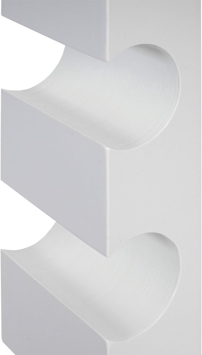 Wijnrek Colmar, flessenrek wandrek houten flessenhouder, voor 3 flessen 54x13x9cm - wit