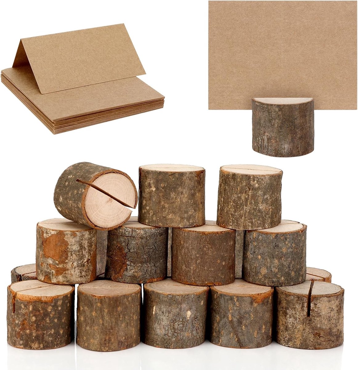 40 stuks houten kaarthouders, fotohouder, kaarthouder