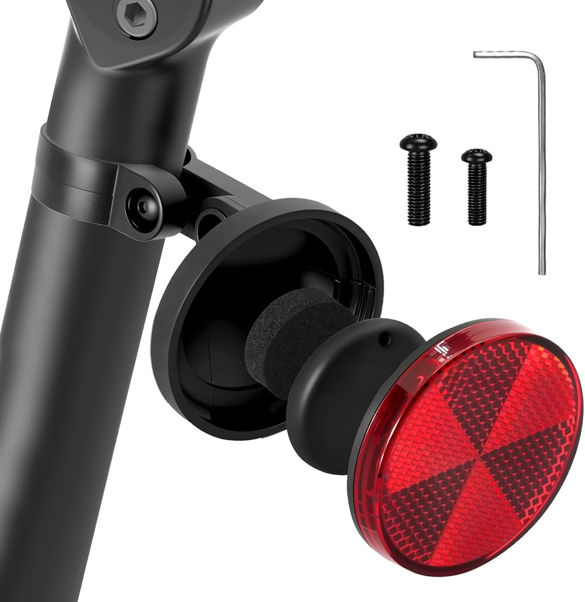 Tag fietshouder met geïntegreerde Apple Find My Tracker, 2-in-1 Vergrendelde fiets met Bluetooth-poort, diefstalbeveiliging en 80 DB-alarm, IP67 waterdichte fietsaccessoires