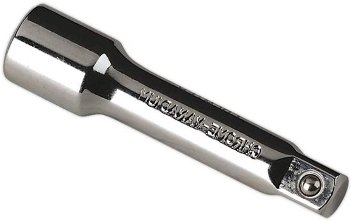 Verlengstang - Dopsleutel Verlenger - Vastdraaien Bouten - Veerkogelhouder - 75mm - Zilver
