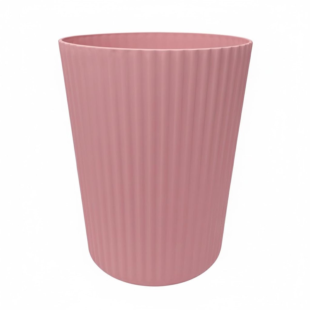 Prullenbak afvalemmer prullenemmer van stevig kunststof, ideaal voor kinderkamer, kantoor, keuken, hoogte 27,8 cm, 9 l (roze)