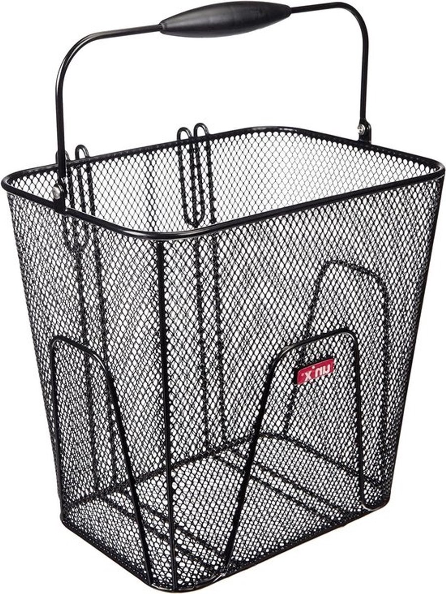 Achterwielmand - Fietsmand - Boodschappen Vervoeren - Stevige Rekmontage - 32 x 31 x 20 cm - Zwart