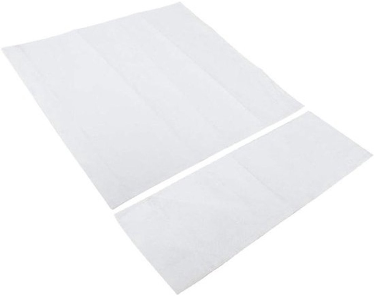 Regisseursstoelhoezen Set - Stoelbekleding Vervanging - Stoel Opfrissen - Duurzaam Canvas Materiaal - 52cm x 42cm - Zwart