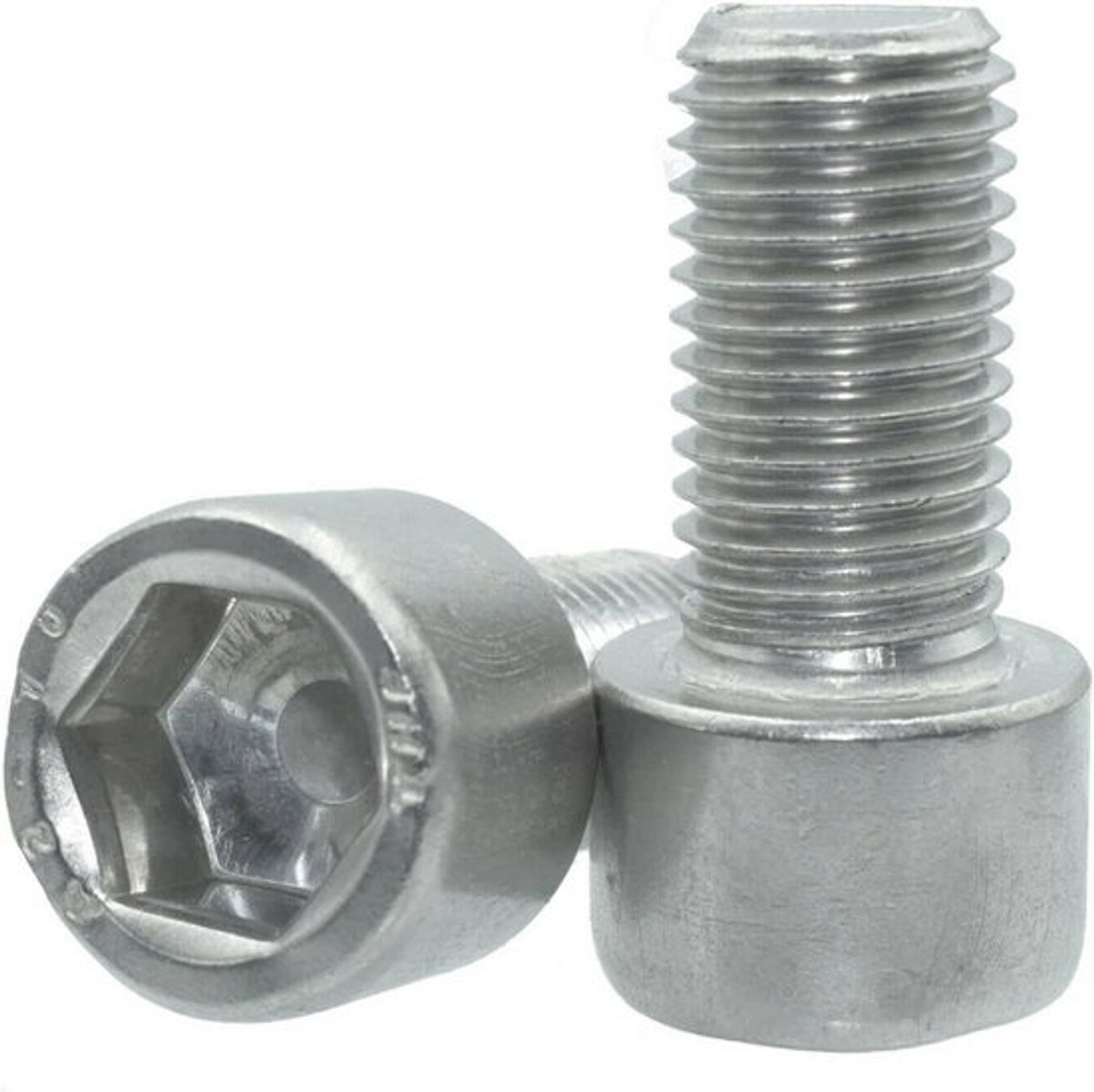 Inbusschroeven M6x20 RVS A2 - Zeskantbouten met volledige schroefdraad (100 Stuks)