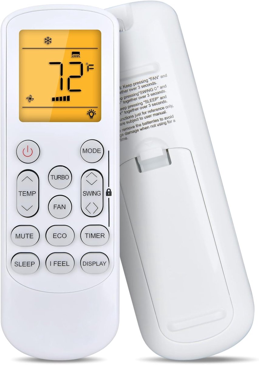 afstandsbediening geschikt voor Kesser airconditioning set Split 9000 BTU/h 12000 BTU/h