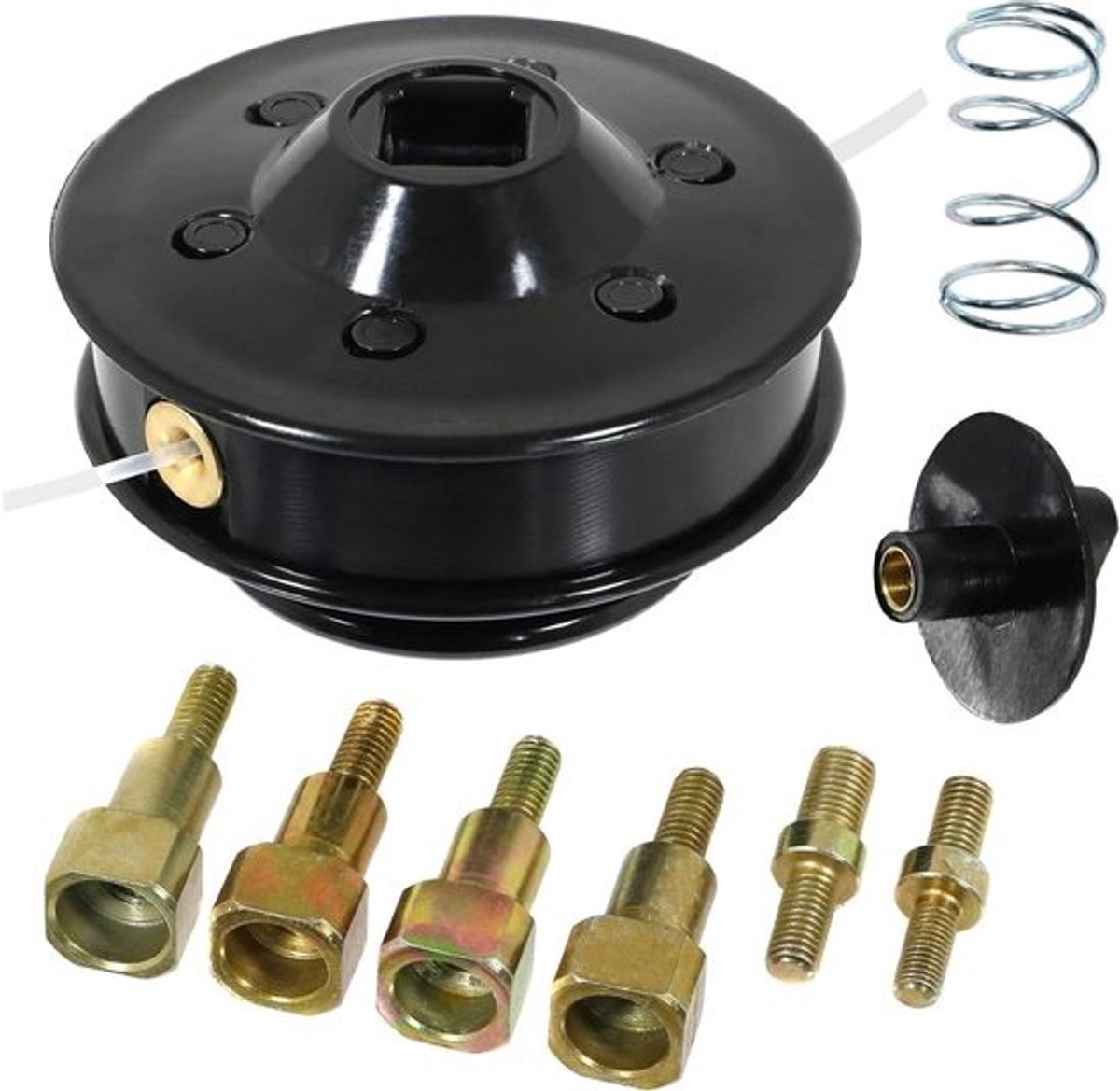 Trimmer Hoofd - Grastrimmer Accessoire - Onkruid Verwijderen - Universele Montage - 2.4 mm Draad - Zwart