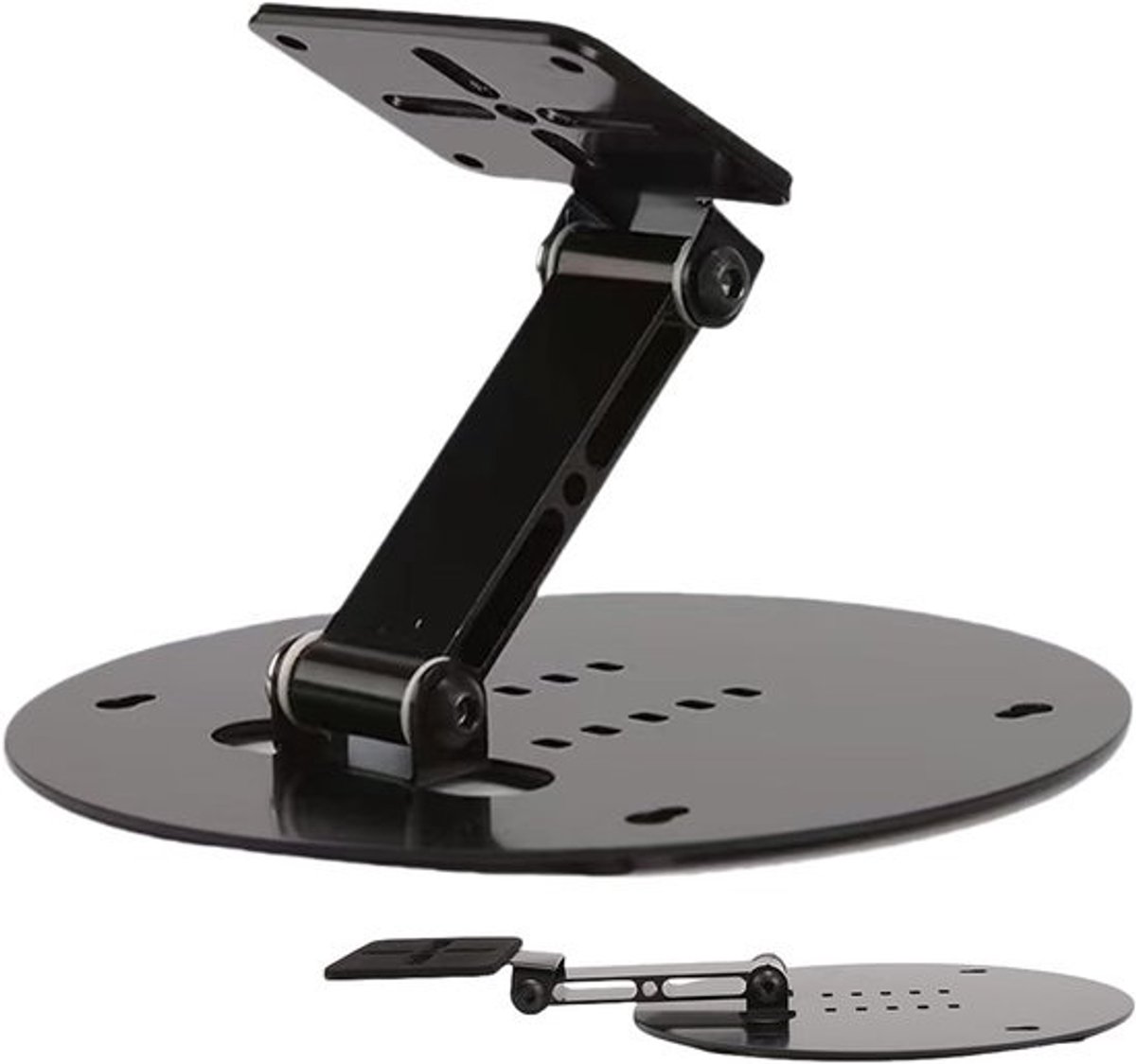 Projector Standaard - Projectorbeugel Wandmontage - Presentaties Geven - Opvouwbaar Metaal - 16x16x9 cm - Zwart