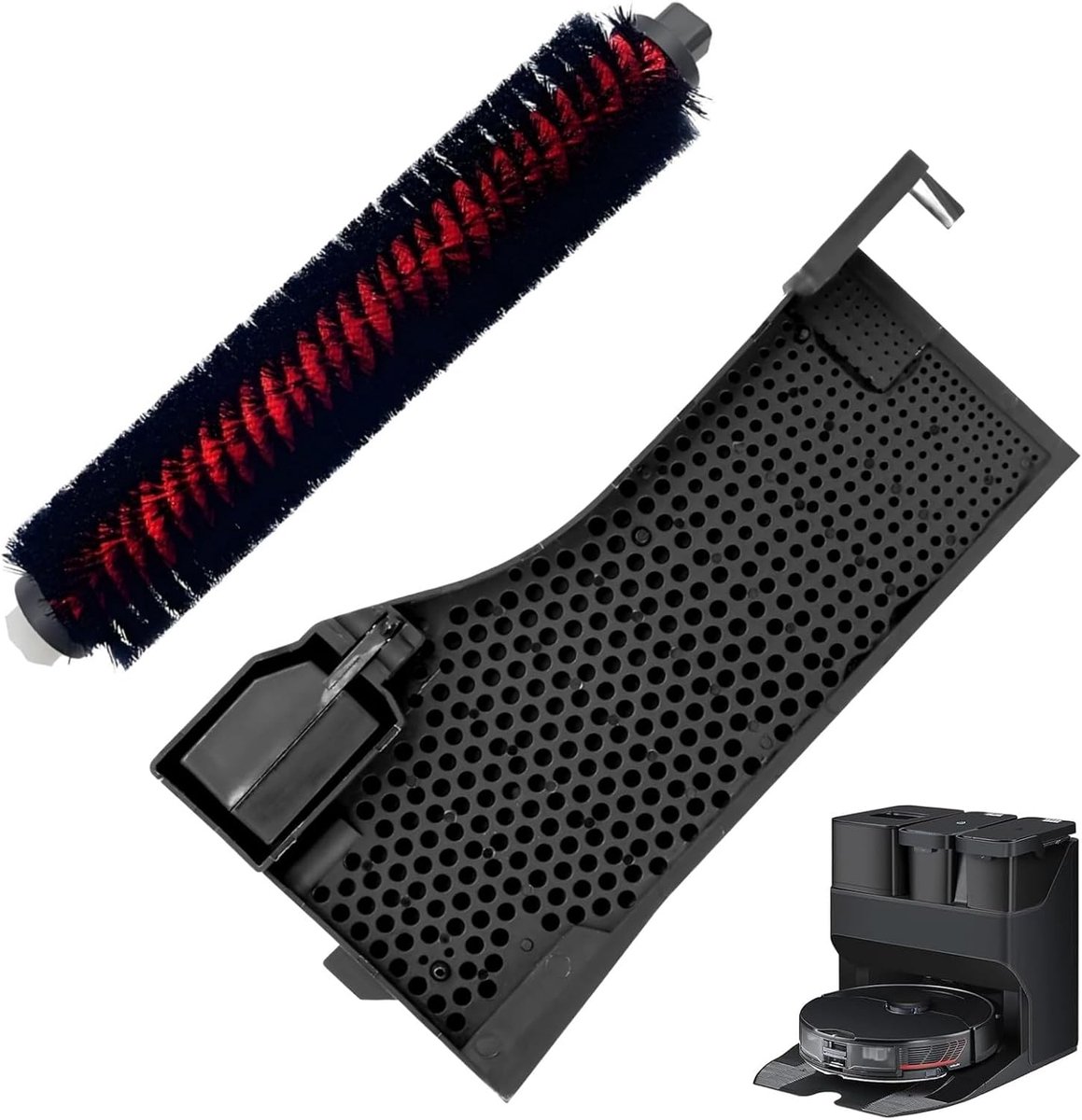 & waterfilter assembly accessoires, compatibel met S7 Pro Ultra, S7 Maxv Ultra, G10, G10s, O35, reinigingstankfilter accessoires en originele reinigingsborstel