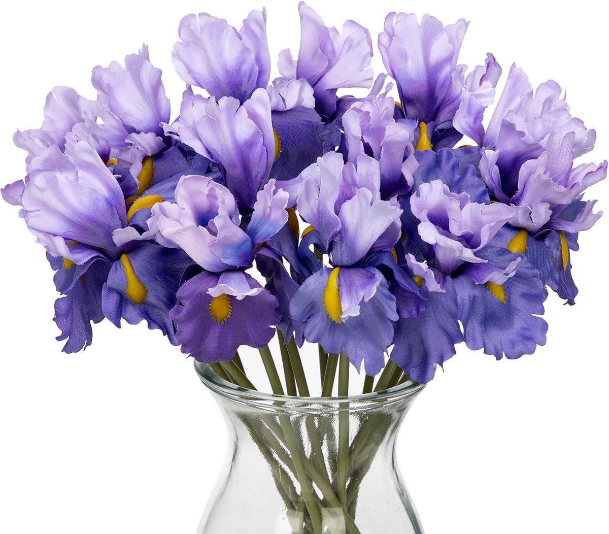 Kunstbloemen paarse nepbloemen 36 cm echte touch zijde faux iris bloemen plectrums boeketten voor bruiloft bruids huis flora-arrangementen kantoor tafel centerpieces decor