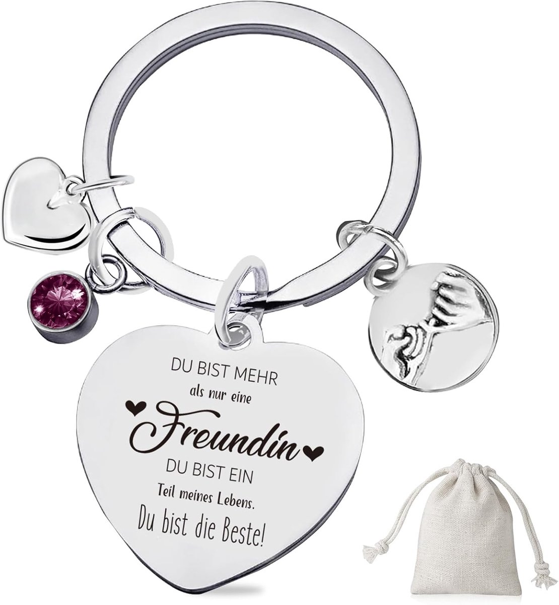 Hartvormige sleutelhanger met gravure - beste vriendin geschenken | vriendschap | kerstdecoratie | geluksbrenger | cadeau voor afscheid, vriendin, vriend, jubileum rijbewijs