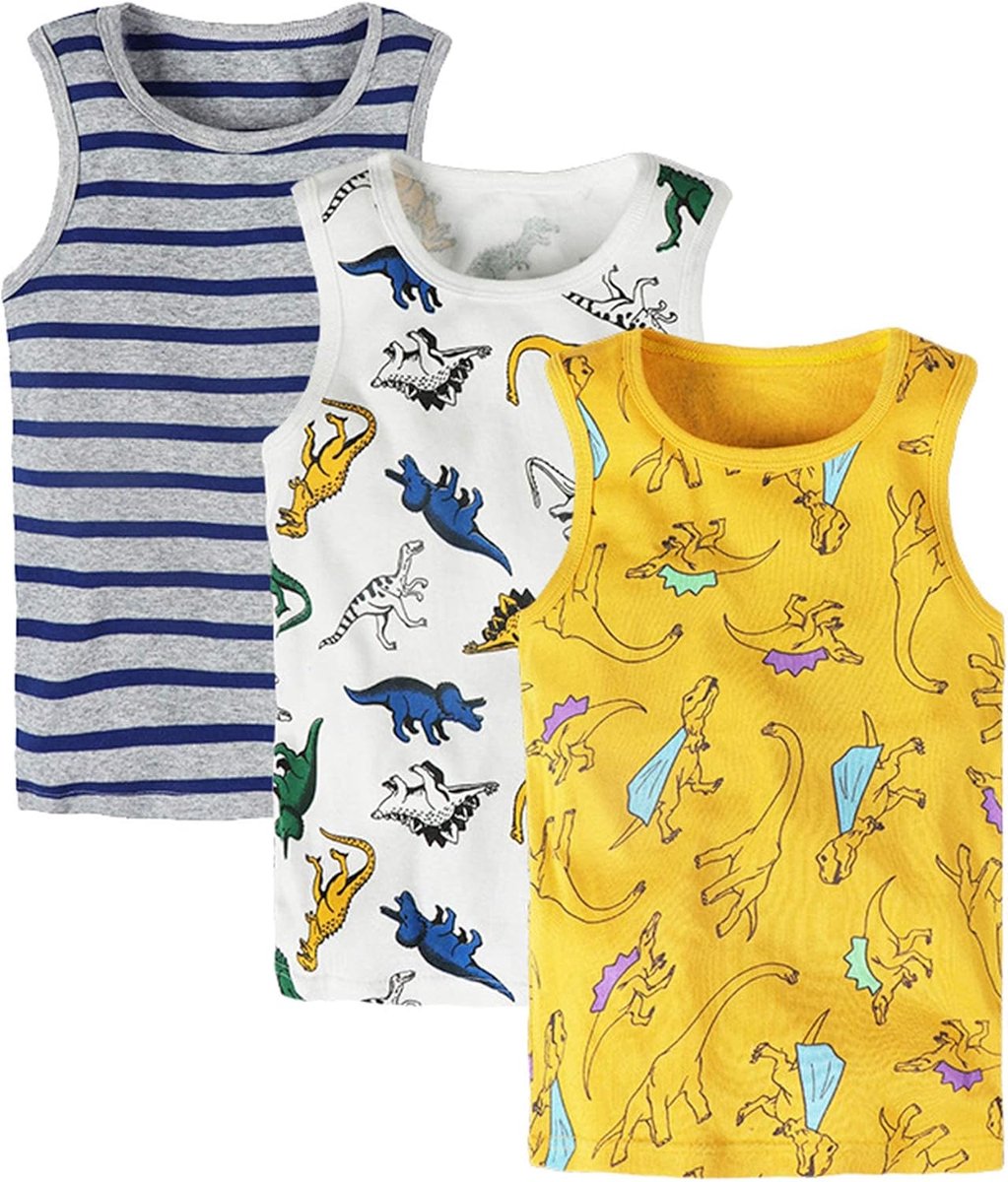 Onderhemden kinderen katoen cartoon tanktops 3 stuks