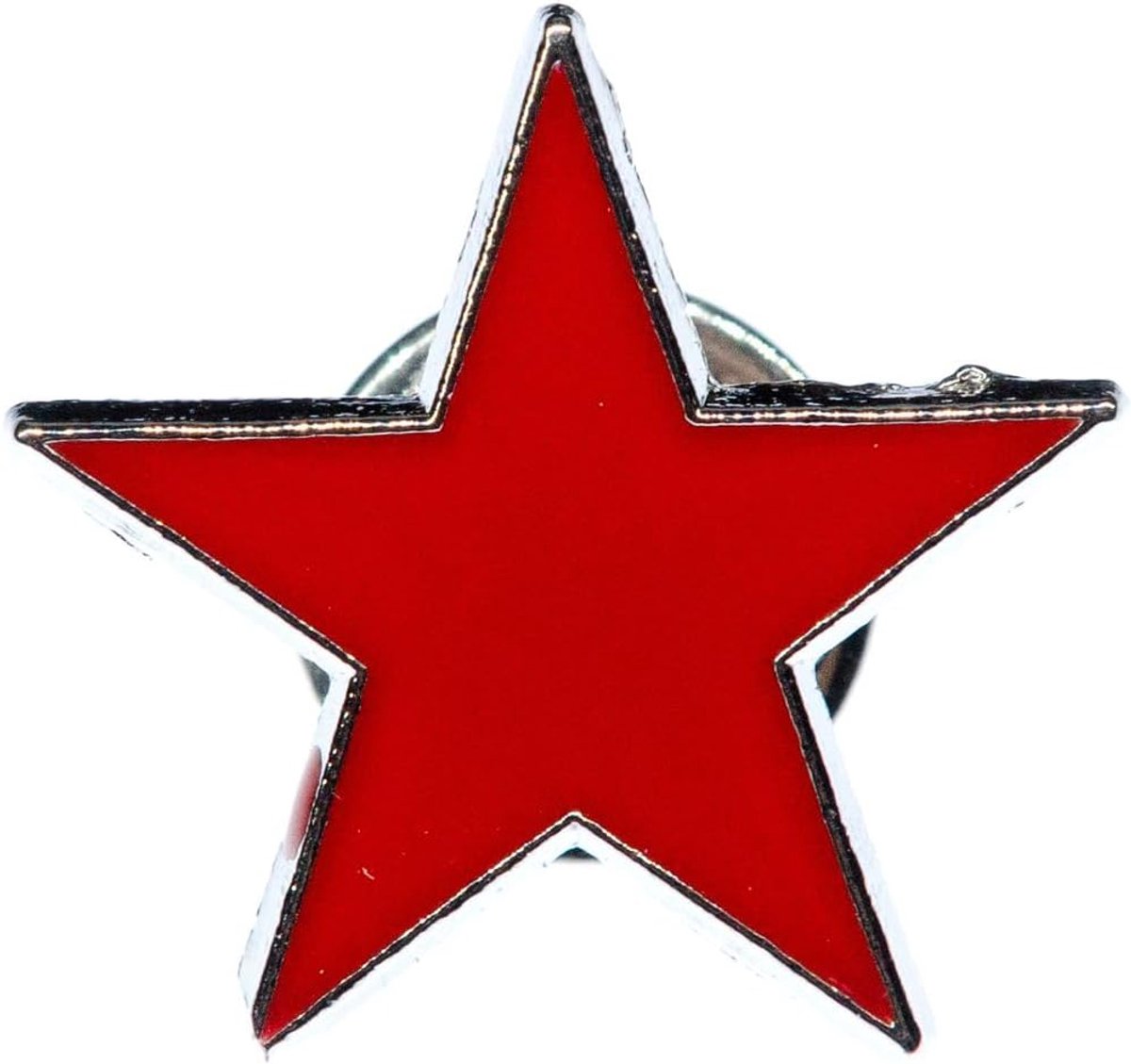 Ster Broche Pin Emaille Geëmailleerd Che Kuba Rood - Handgemaakte Mode-sieraden I Revers Pin Button Pins, 16mm, Emaille, Metaal, niet bekend