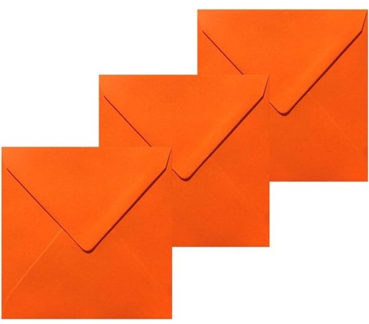 Vierkante Enveloppen - Kleine Poststukken - Kaarten Versturen - Hoge Papierkwaliteit - 110 x 110 mm - Oranje