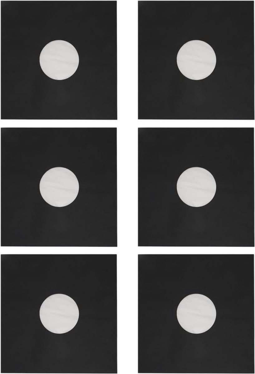 Albumhoezen Kraftpapier - Platenhoezen Beschermhoezen - Vinyl Opslag - Kraswerende Bescherming - 12 inch - Zwart