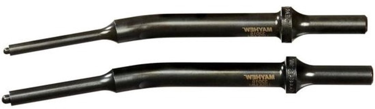 Pneumatische Scharnierpen Driver Set - Gereedschap Set - Auto Reparatie - Gehard Gereedschapsstaal - 2 Delig - Zwart