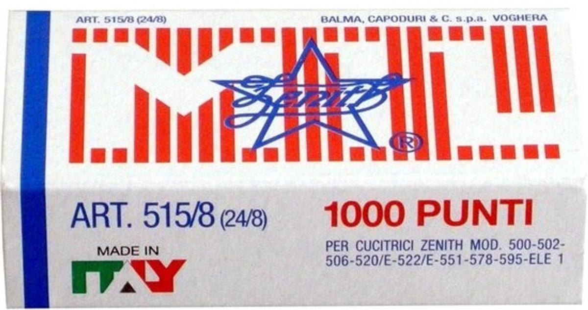 Metalen klemmen 515/8 platte nietjes 1000 stuks