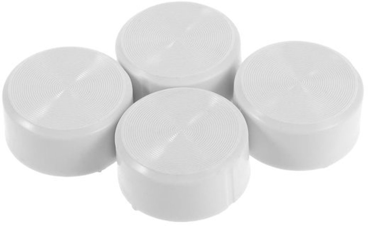 Koelkast thermostaatknoppen - Temperatuurregeling knoppen - Koelkast reparatie - Set van vier stuks - 3.5x3.5x1.8 cm - Wit