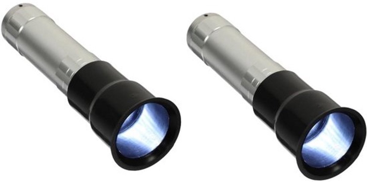 Eierlamp Tester - Incubatie Lamp - Eieren Controleren - Koude Lichtstraal - 2 Stuks - Zilver