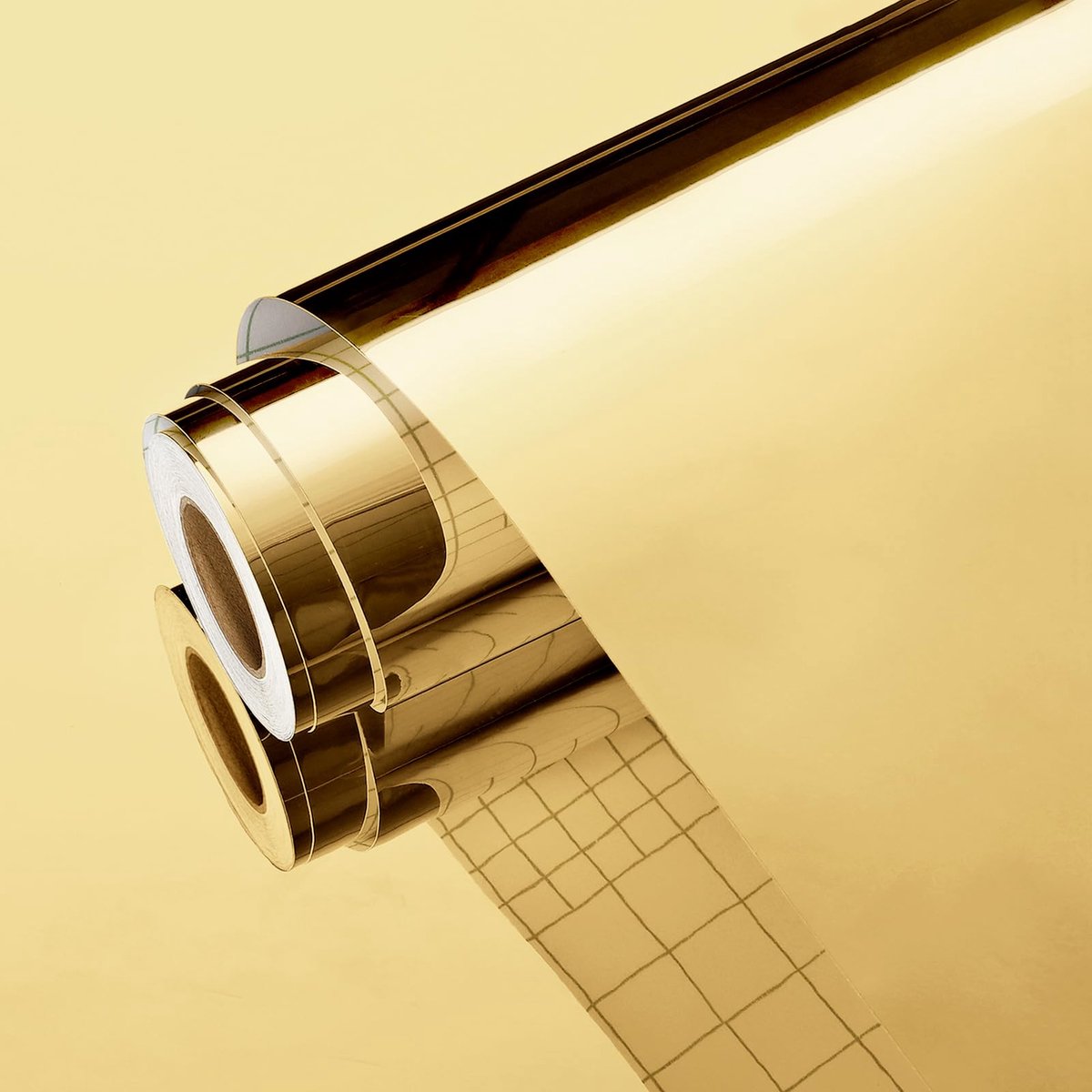 Spiegelfolie 40 x - goud - zelfklevend - afwasbaar vinylbehang - ShopVlot
