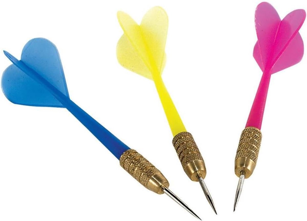 Set van drie plastic dartpijlen met een gewicht van 10 gram, stalen punt