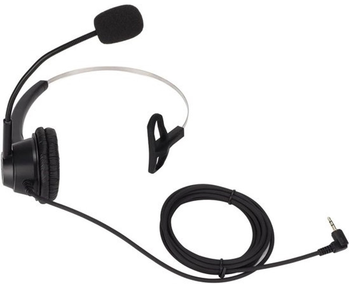 Zakelijke Headset - Telefoonheadset Kantoor - Heldere Gesprekken Voeren - Ruisonderdrukkingstechnologie - 142 g - Zwart