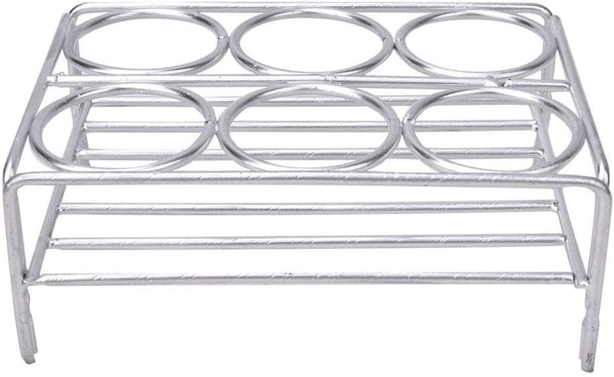 36 mm 6 gaten verchroomde nikkeldraadkroes laboratoriumbenodigdheden