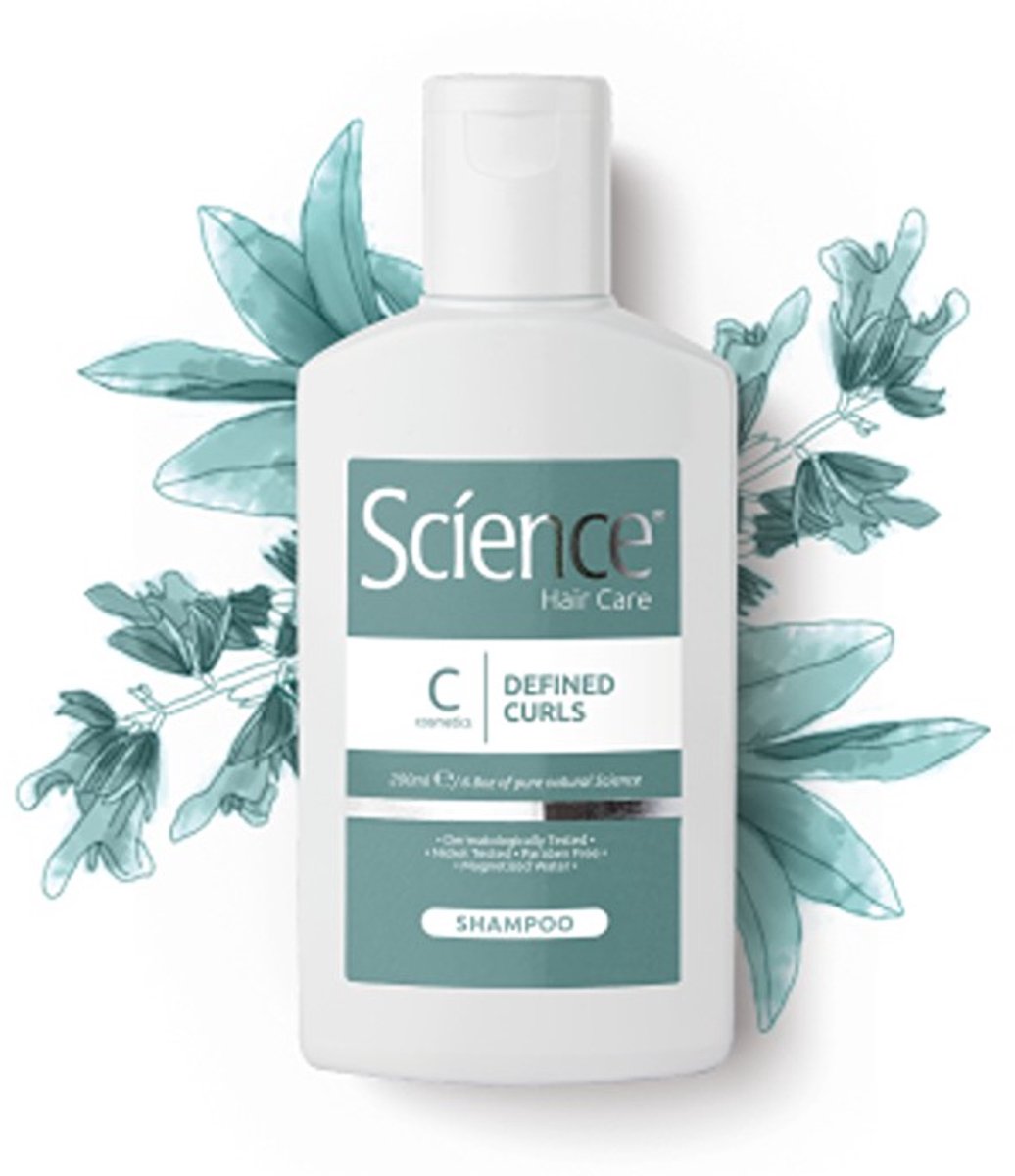 Science Hair Care - Defined Curls Shampoo 200ml - Voor gedefineerde krullen en gezond haar - Vanuit haarwetenschap ontwikkelde formule
