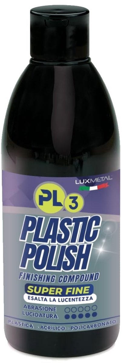 Polijstpasta set - Transparant - 250 ml - Superfijne polijstpasta voor kunststof en acryl - Voor professioneel gebruik