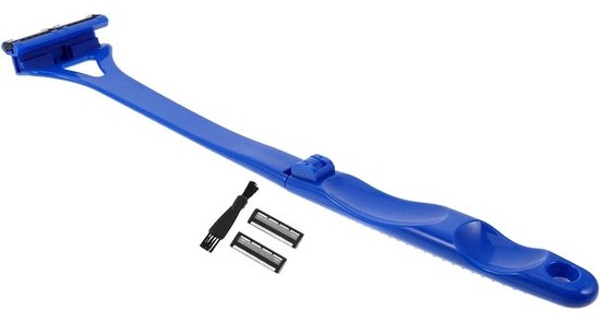 Rugscheerapparaat Handmatig - Lichaamshaartrimmer Man - Persoonlijke Verzorging - Verstelbare Hoek - 45 cm - Blauw