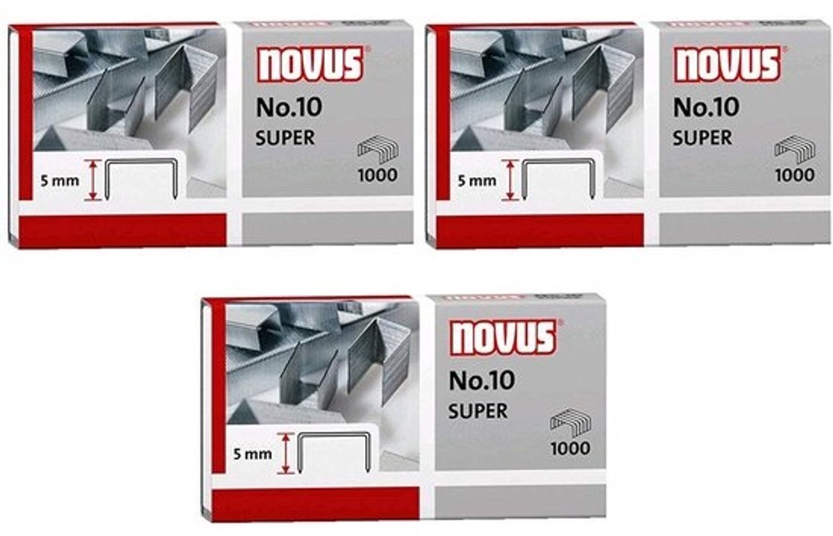 Nietjes - Krammen - Papier Bevestigen - Gegalvaniseerd Staal - 3000 Stuks - Zilver