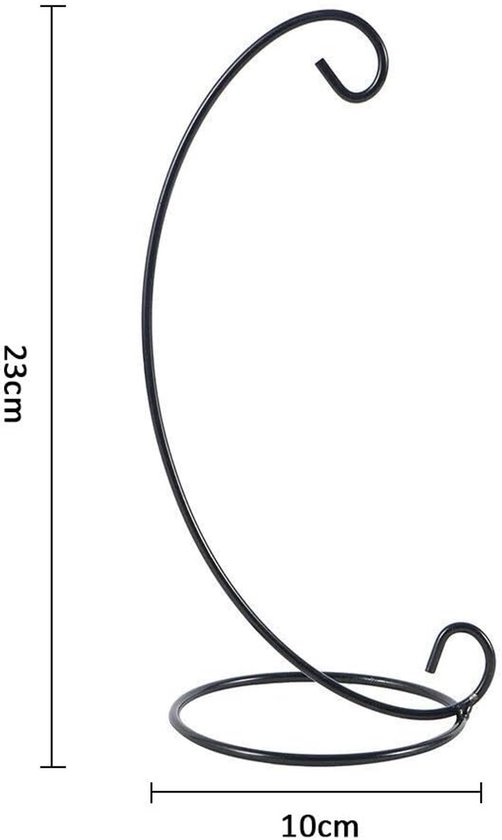 Set van 12 Ornament Display Stand Houder Zwart Ijzer Opknoping Stand Rack Kerstbal Thuis Bruiloft Decoratie — afbeelding 4