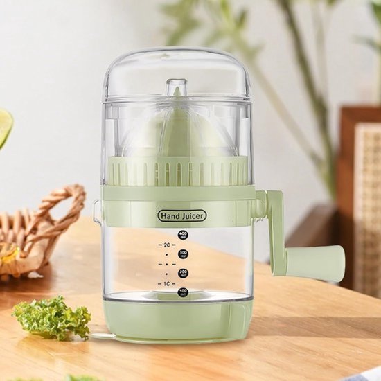 Handmatige Sapcentrifuge - Citruspers Limoenpers - Verse Dranken Maken - Hygiënische Reiniging - 11.9 x 18.1 cm - Groen — afbeelding 2